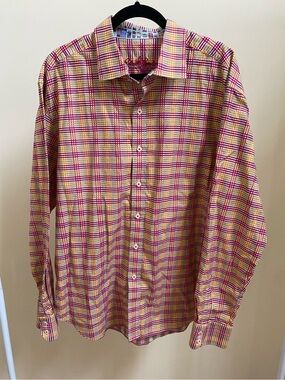 NWOT Robert Graham long-sleeve Classic Fit button-up shirt plaid Size 2XL